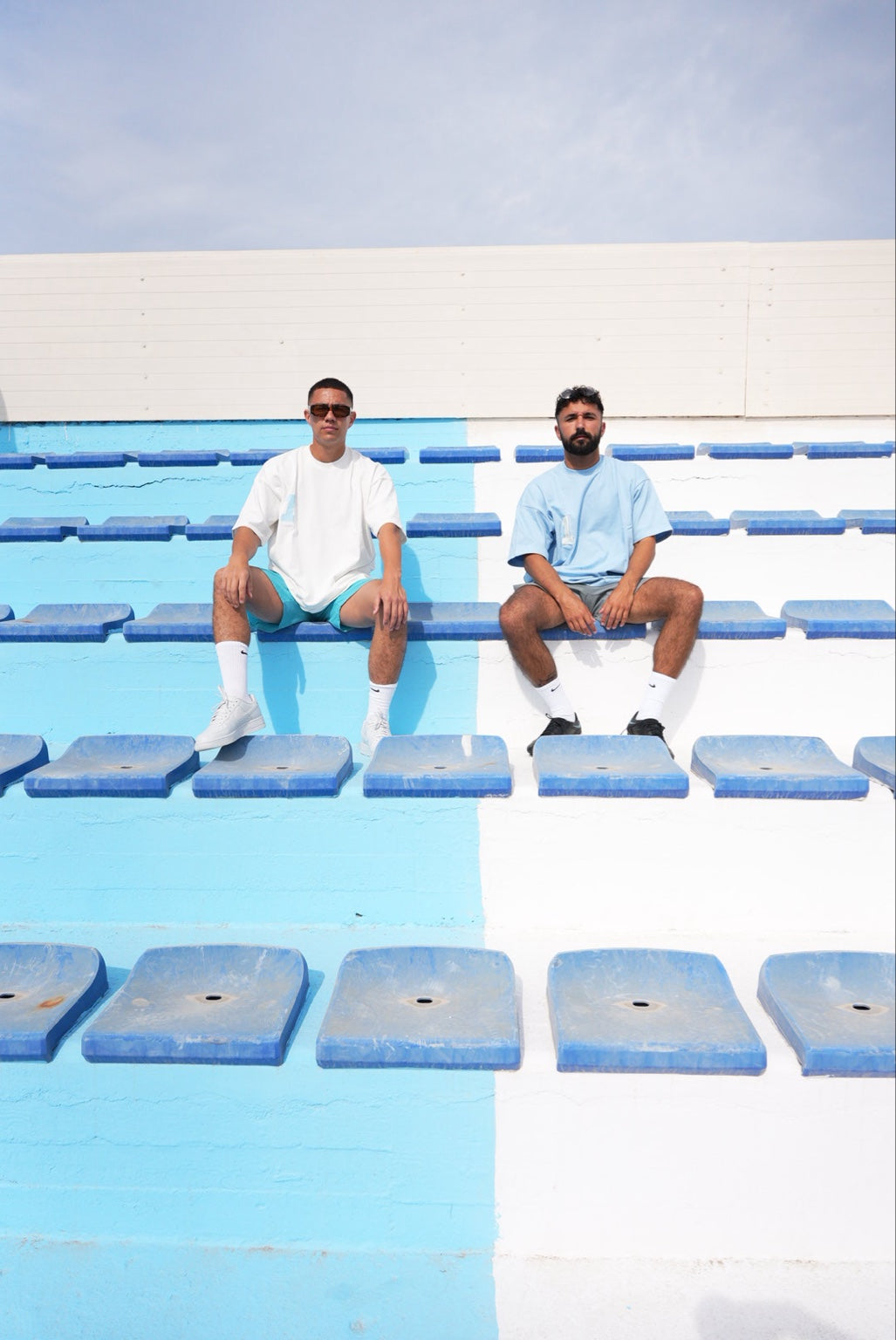 Portrait in stadium seating